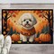 Edge Collections - 18" x 27" - Multicolor - Bichon Frise Fall Doormat Indoor Outdoor Rug - 1 Piece